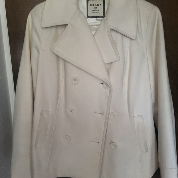 Old Navy Jackets & Blazers - Old Navy Women's Off-White Peacoat
